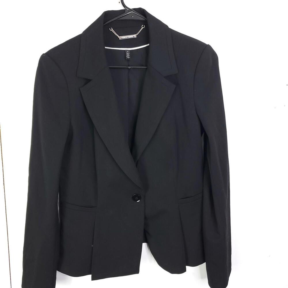 WHBM Blazer Womens 6 One Button Tuxedo Dual Vent Notch Lapel Classic Career